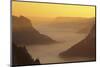 View from Eichfelsen Rock on Schloss Werenwag Castle and Danube Valley at Sunrise-Markus-Mounted Photographic Print