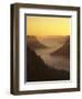 View from Eichfelsen Rock on Schloss Werenwag Castle and Danube Valley at Sunrise-Markus Lange-Framed Photographic Print