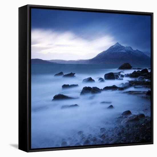 View from Elgol Beach to the Cuillin Hills, Isle of Skye, Scotland, UK-Nadia Isakova-Framed Stretched Canvas