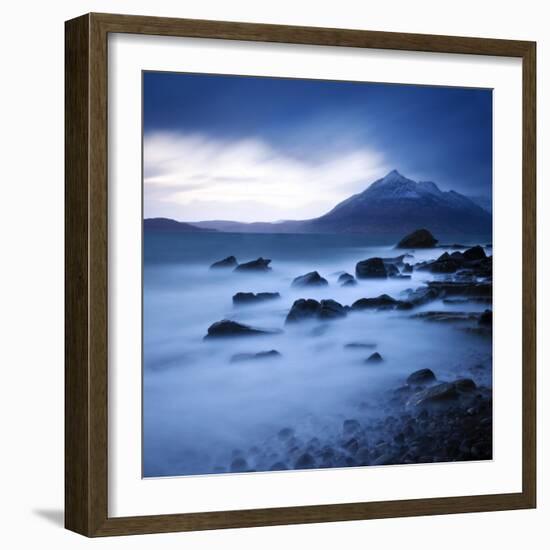 View from Elgol Beach to the Cuillin Hills, Isle of Skye, Scotland, UK-Nadia Isakova-Framed Photographic Print