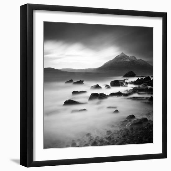 View from Elgol Beach to the Cuillin Hills, Isle of Skye, Scotland, UK-Nadia Isakova-Framed Premium Photographic Print