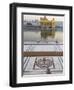 View from Entrance Gate of Holy Pool and Sikh Temple, Golden Temple, Amritsar, Punjab State, India-Eitan Simanor-Framed Premium Photographic Print