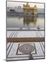 View from Entrance Gate of Holy Pool and Sikh Temple, Golden Temple, Amritsar, Punjab State, India-Eitan Simanor-Mounted Photographic Print