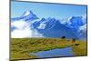 View from First to Bernese Alps, Grindelwald, Bernese Oberland, Canton of Bern, Switzerland, Europe-Hans-Peter Merten-Mounted Photographic Print