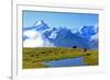 View from First to Bernese Alps, Grindelwald, Bernese Oberland, Canton of Bern, Switzerland, Europe-Hans-Peter Merten-Framed Photographic Print