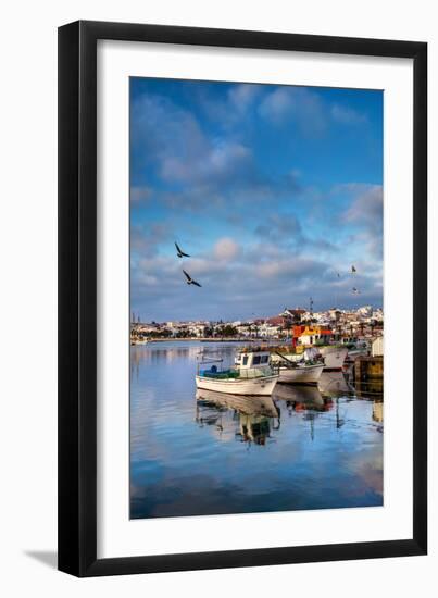 View from Fishing Harbour Towards Old Town, Lagos, Algarve, Portugal-Sabine Lubenow-Framed Photographic Print