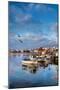 View from Fishing Harbour Towards Old Town, Lagos, Algarve, Portugal-Sabine Lubenow-Mounted Photographic Print