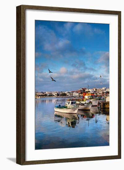 View from Fishing Harbour Towards Old Town, Lagos, Algarve, Portugal-Sabine Lubenow-Framed Photographic Print