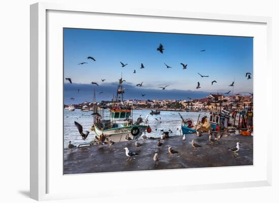 View from Fishing Harbour Towards Old Town, Lagos, Algarve, Portugal-Sabine Lubenow-Framed Photographic Print