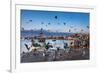 View from Fishing Harbour Towards Old Town, Lagos, Algarve, Portugal-Sabine Lubenow-Framed Photographic Print