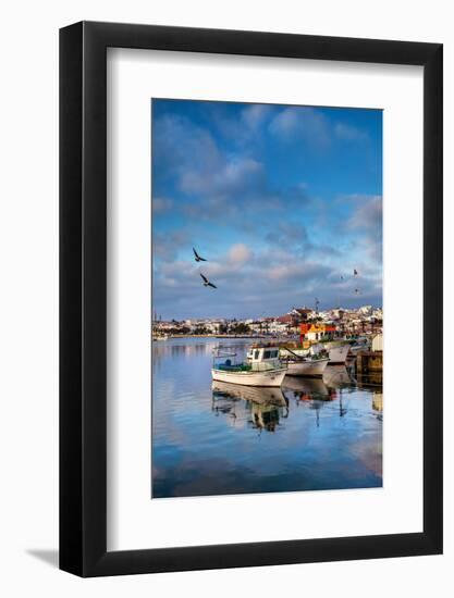 View from Fishing Harbour Towards Old Town, Lagos, Algarve, Portugal-Sabine Lubenow-Framed Photographic Print