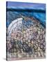 View from Former East Berlin of Section of Berlin Wall, Berlin, Germany-Gavin Hellier-Stretched Canvas