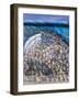 View from Former East Berlin of Section of Berlin Wall, Berlin, Germany-Gavin Hellier-Framed Photographic Print