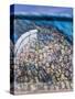 View from Former East Berlin of Section of Berlin Wall, Berlin, Germany-Gavin Hellier-Stretched Canvas