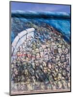 View from Former East Berlin of Section of Berlin Wall, Berlin, Germany-Gavin Hellier-Mounted Photographic Print