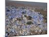 View from Fort of Blue Houses of Brahmin Caste Residents of City, Jodhpur, Rajasthan State, India-Harding Robert-Mounted Photographic Print