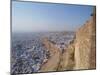 View from Fort of Blue Houses of Brahmin Caste Residents of City, Jodhpur, Rajasthan State, India-Harding Robert-Mounted Photographic Print