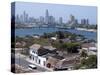 View from Fort San Felipe Towards Boca Grande, Cartagena, Colombia, South America-Ethel Davies-Stretched Canvas