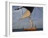 View from Gaia of Replica Viking Ship Oseberg, Chesapeake Bay, USA-David Lomax-Framed Photographic Print