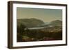 View from Garrison, West Point, New York, 1870 (Oil on Canvas)-David Johnson-Framed Giclee Print