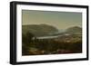 View from Garrison, West Point, New York, 1870 (Oil on Canvas)-David Johnson-Framed Giclee Print