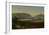 View from Garrison, West Point, New York, 1870 (Oil on Canvas)-David Johnson-Framed Giclee Print