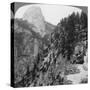 View from Glacier Canyon to Half Dome, Yosemite Valley, California, USA, 1902-Underwood & Underwood-Stretched Canvas