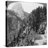 View from Glacier Canyon to Half Dome, Yosemite Valley, California, USA, 1902-Underwood & Underwood-Stretched Canvas