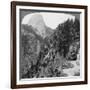 View from Glacier Canyon to Half Dome, Yosemite Valley, California, USA, 1902-Underwood & Underwood-Framed Giclee Print