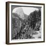 View from Glacier Canyon to Half Dome, Yosemite Valley, California, USA, 1902-Underwood & Underwood-Framed Giclee Print