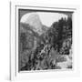 View from Glacier Canyon to Half Dome, Yosemite Valley, California, USA, 1902-Underwood & Underwood-Framed Giclee Print