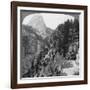 View from Glacier Canyon to Half Dome, Yosemite Valley, California, USA, 1902-Underwood & Underwood-Framed Giclee Print