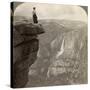 View from Glacier Point, Yosemite Valley, California, USA, 1902-Underwood & Underwood-Stretched Canvas