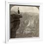 View from Glacier Point, Yosemite Valley, California, USA, 1902-Underwood & Underwood-Framed Giclee Print