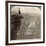 View from Glacier Point, Yosemite Valley, California, USA, 1902-Underwood & Underwood-Framed Giclee Print