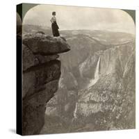 View from Glacier Point, Yosemite Valley, California, USA, 1902-Underwood & Underwood-Stretched Canvas