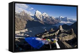 View from Gokyo Ri, 5300 Metres, Dudh Kosi Valley, Solu Khumbu (Everest) Region, Nepal, Himalayas-Ben Pipe-Framed Stretched Canvas