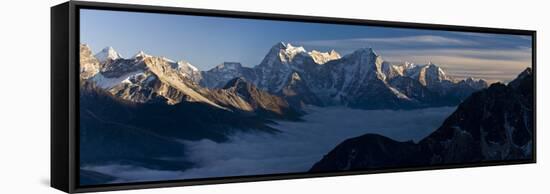 View from Gokyo Ri (5300 Metres), Dudh Kosi Valley, Solu Khumbu (Everest) Region, Nepal, Himalayas-Ben Pipe-Framed Stretched Canvas