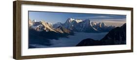 View from Gokyo Ri (5300 Metres), Dudh Kosi Valley, Solu Khumbu (Everest) Region, Nepal, Himalayas-Ben Pipe-Framed Photographic Print