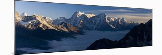 View from Gokyo Ri (5300 Metres), Dudh Kosi Valley, Solu Khumbu (Everest) Region, Nepal, Himalayas-Ben Pipe-Mounted Photographic Print