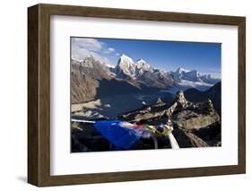 View from Gokyo Ri, 5300 Metres, Dudh Kosi Valley, Solu Khumbu (Everest) Region, Nepal, Himalayas-Ben Pipe-Framed Photographic Print