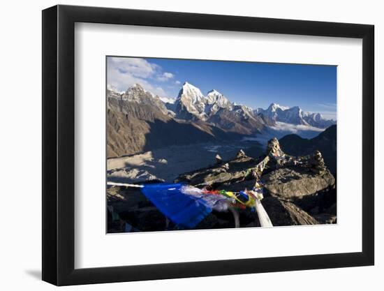 View from Gokyo Ri, 5300 Metres, Dudh Kosi Valley, Solu Khumbu (Everest) Region, Nepal, Himalayas-Ben Pipe-Framed Photographic Print