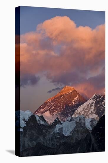 View from Gokyo Ri of Mt Everest and Mt Lhotse, Solu Khumbu (Everest) Region, Nepal-Ben Pipe-Stretched Canvas