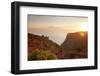 View from Gomera to Tenerife with Teide Volcano at Sunrise, Canary Islands, Spain, Atlantic, Europe-Markus Lange-Framed Photographic Print