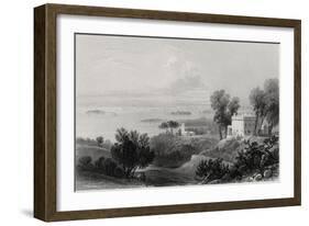 View from Gowanus Heights, Brooklyn-William Henry Bartlett-Framed Giclee Print