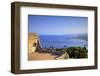 View from Greek Theatre with Mount Etna and Coast in Background-Neil Farrin-Framed Photographic Print