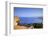 View from Greek Theatre with Mount Etna and Coast in Background-Neil Farrin-Framed Photographic Print