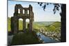 View from Grevenburg Castle of Traben-Trarbach and Moselle River (Mosel)-Jochen Schlenker-Mounted Photographic Print