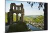 View from Grevenburg Castle of Traben-Trarbach and Moselle River (Mosel)-Jochen Schlenker-Mounted Photographic Print