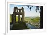 View from Grevenburg Castle of Traben-Trarbach and Moselle River (Mosel)-Jochen Schlenker-Framed Photographic Print